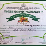 Farming Certificate for Bescoat from Agricultural Department