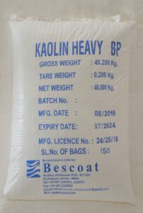 Bescoat Pharma Grade Heavy Kaolin BP
